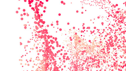 Abstract background with pink and peach confetti. Perfect for festive designs.