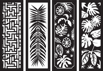 Abstract Geometric & Floral Laser Cut 