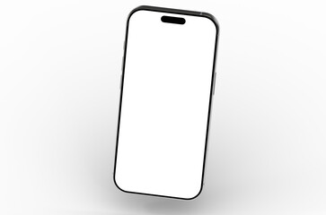 High-quality stock photo of a modern smartphone with a blank screen, perfect for app presentations or website mockups.