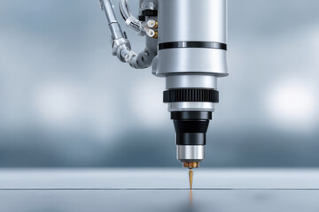 industrial robot meticulously assembles smart refrigerators equipped with automatic purchasing features