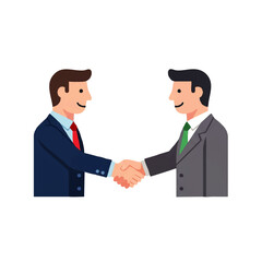 Fototapeta premium Successful business partners sealing a deal with a handshake, symbolizing agreement and trust