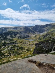 mountain landscape with blue sky