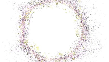 Sparkling stars and glitter create a beautiful frame. Perfect for holidays, celebrations, and more!