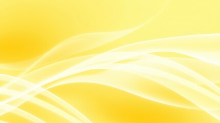 Abstract White And Yellow Gradient Background With Curved White Lines Ideal For Digital Design