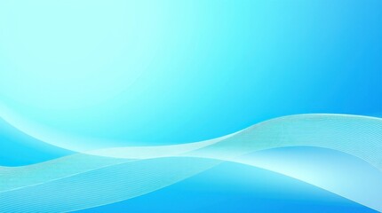 Abstract White And Blue Gradient Background With Curved White Lines Ideal For Digital Design
