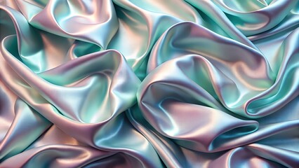 Obraz premium Glossy Pastel Satin with Elegant Creases Luxury D