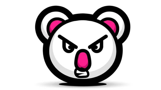 Angry koala graphic design
