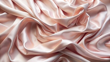 Obraz premium Romantic Soft Silk Cloth in Pale Pink Tones High