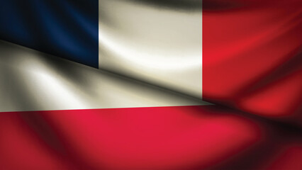 poland and france flag fusion design