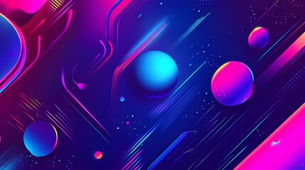 Vibrant futuristic neon gradient background