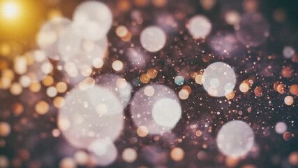 Blurred orbs gleam in twilight - Powered by Adobe