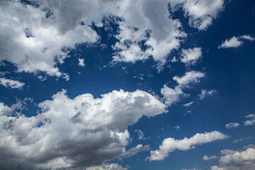 blue sky background with white clouds.Sky with clouds weather nature cloud blue