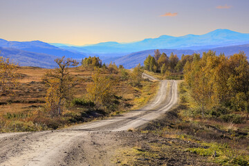 Fall in Forrolhogna National Park, Norway