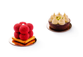 Deliciously crafted desserts showcase vibrant colors and unique designs