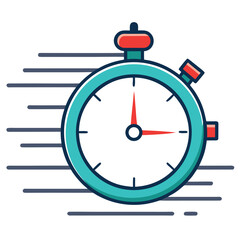 Motion Line Stopwatch Icon