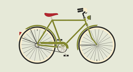 Fototapeta premium vintage bicycle vector illustration