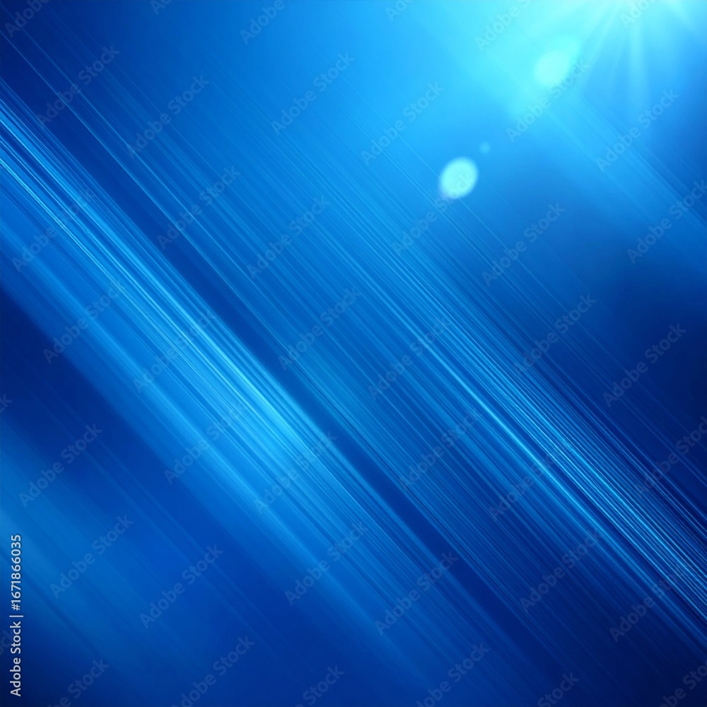 Poster abstract background in shades of blue with diagonal lines and a smooth gradient