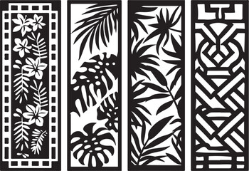 Abstract Geometric & Floral Laser Cut 