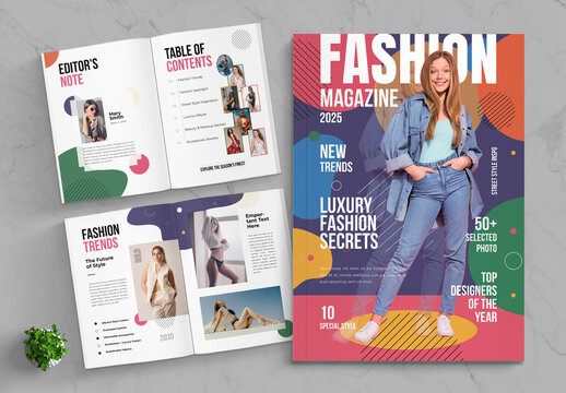 Fashion Magazine Template Layout