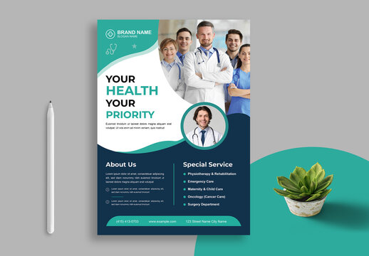 Medical Flyer Poster Layout