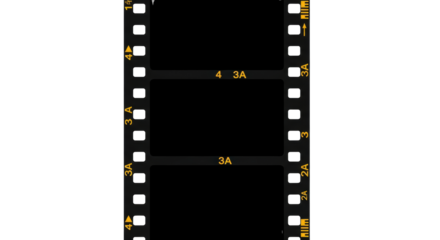 Vintage Film Strip with Numbers and Markings, a Nostalgic Classic for Creative Projects