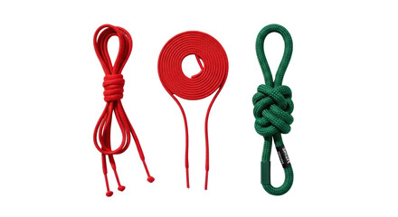Vibrant red and green rope designs, perfect for creative projects and promotional materials