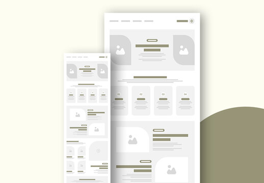 Wireframe Template Layout