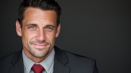 Corporate headshot of male executive in suit