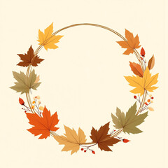 autumn leaves frame