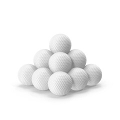 Pile of White Snowballs Winter Texture Background 3d Png