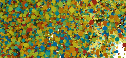 Vibrant, abstract background with overlapping circles in various colors. Ideal for websites,...
