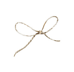 Watercolor Rope Bow, Bow for Handmade Design, Gift Wrapping