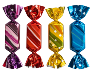 caramel toffee pieces on Transparent Background