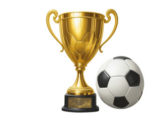  football trophy on Transparent Background