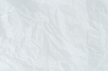 Crumpled white paper material