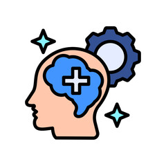 Clinical Psychology lineal color icon