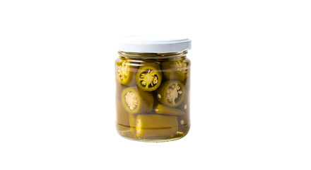 Pickled Jalapenos Jar- Preserved Sliced Peppers in Brine, Ready to Add Spicy Flavor to Dishes
