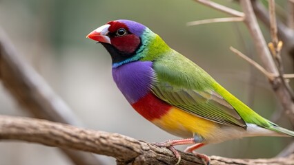 Obraz premium red headed bee eater