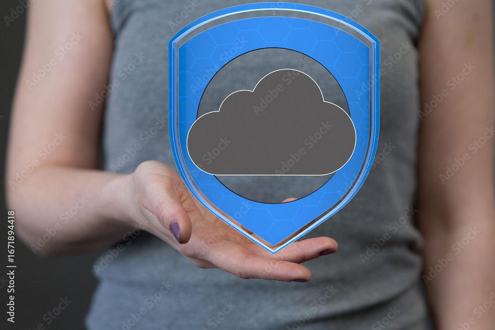 Aufkleber ensuring your data is safe with robust cloud security measures. protect sensitive information.