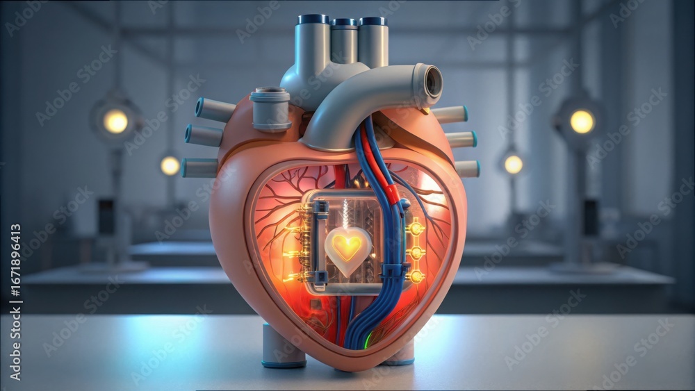 Poster advanced heart prototype with embedded diagnostic technology v2