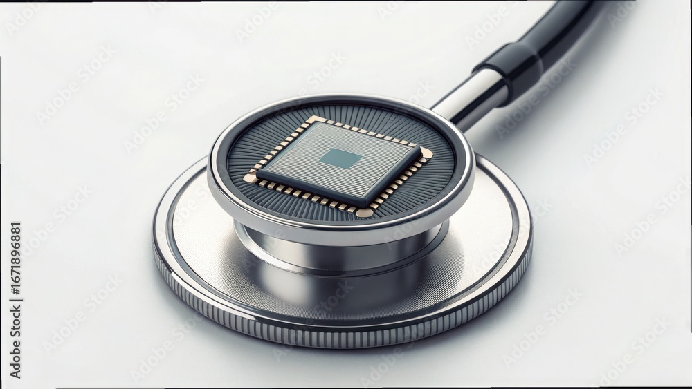 Poster ai module embedded in stethoscope for advanced medical applications