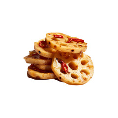 Delicious Spicy Lotus Root Slices - Asian Cuisine Dish