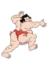 浮世絵　相撲取り　その60