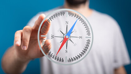 Navigate your path with this compass image. Perfect for business, travel, and guidance concepts.