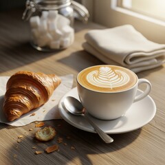 coffee and croissant