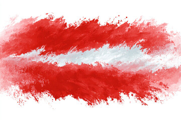 Abstract red and white paint splatter background design