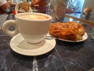 coffee and croissant