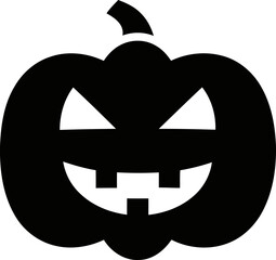 Spooky jack o lantern silhouette for halloween fun and decorations