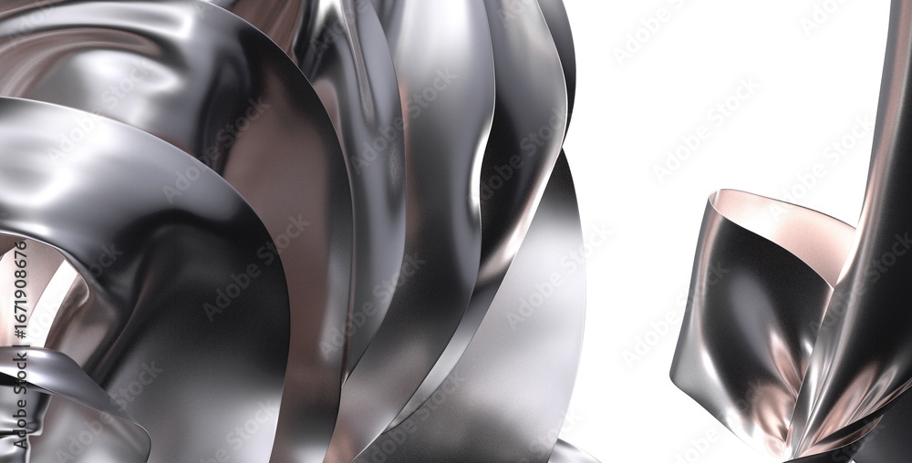 Poster modern abstract image of metallic fabric. perfect for design and tech backgrounds.