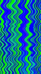 Obraz premium Vibrant Wavy Lines Abstract Background in Bold Blues and Greens With a Ripple Pattern